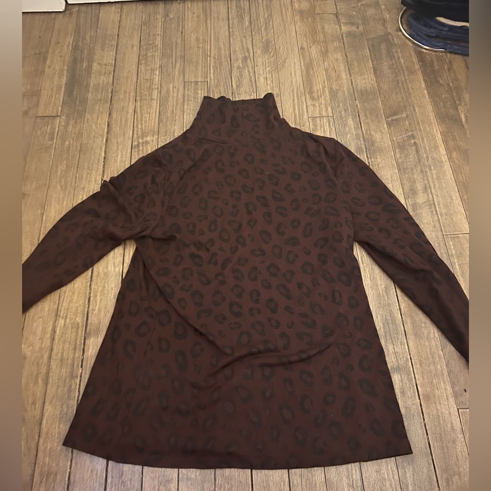 Ann Taylor Cheetah Print Turtleneck!